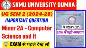 Computer science and It Minor 2 SKMU samister&hellip;